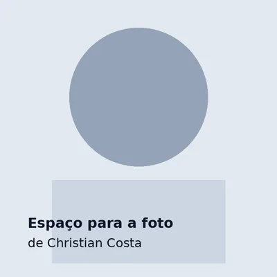 Espaço reservado para a fotografia de Christian Costa. A imagem atual é um marcador, não um retrato.